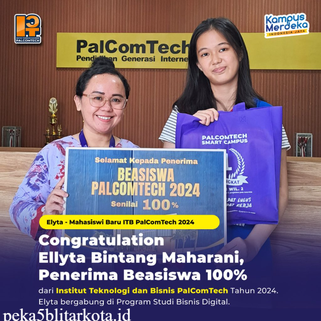 Beasiswa Institut PalComTech 2024 Kuliah Gratis untuk Masa Depan Gemilang